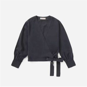 Everlane - The Washable Silk Wrap Top
